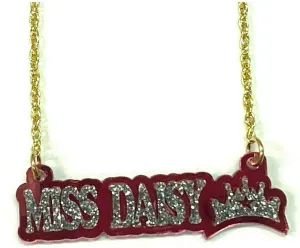 MIRROR MANIA Necklace Name Plate Personalized Custom Name Necklace Nameplate Name Laser Cut Diamond Look Letters, Premium Gold Chain, Made To Order Any Name - Dazzling and Stunning!