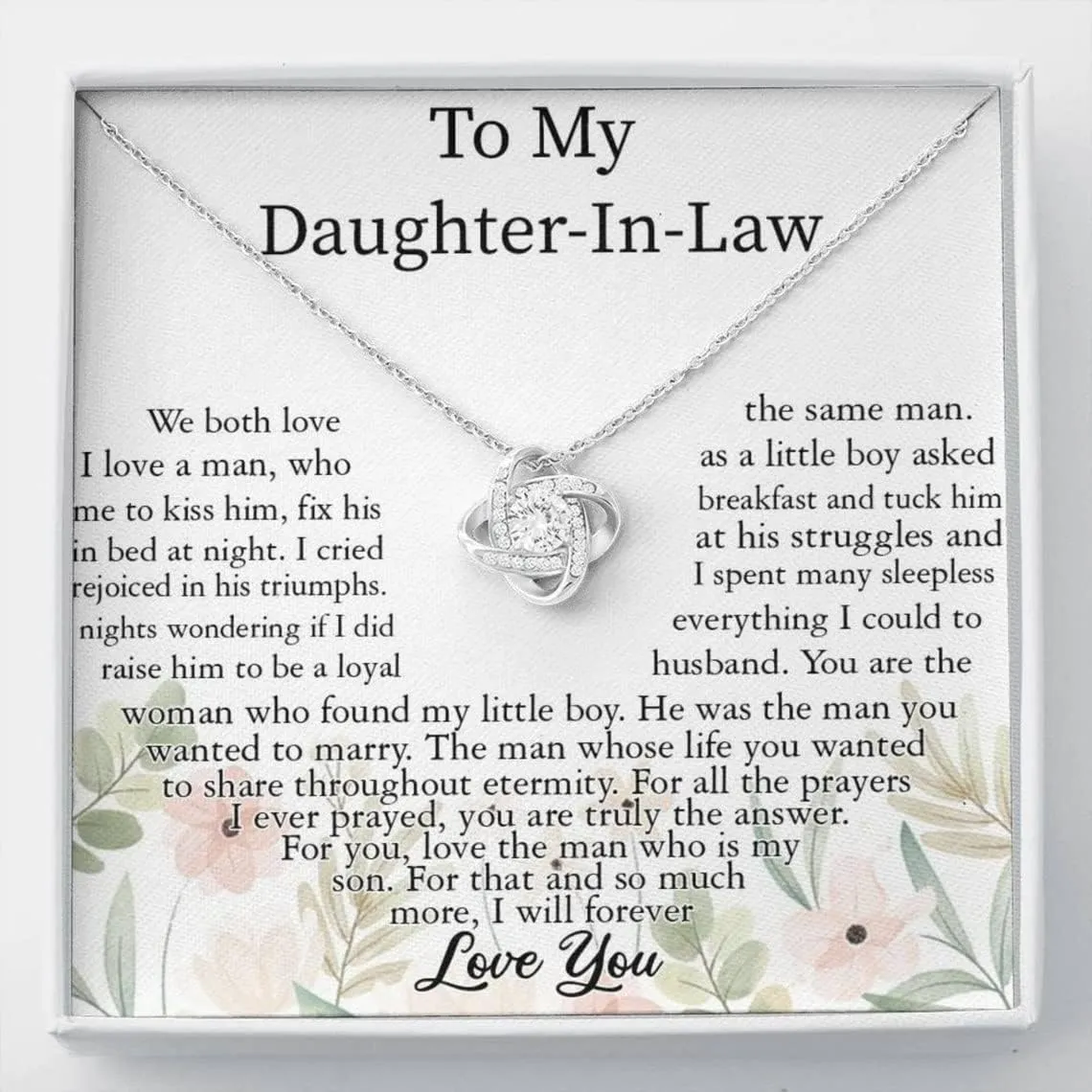 Mom's Gift: Necklace for Daughter-in-Law - Birthday or Christmas