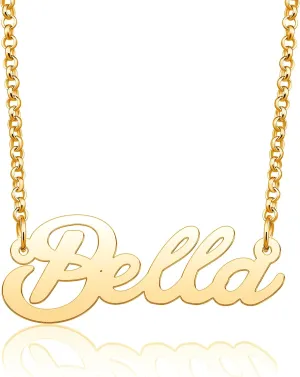 Name Necklace for Women Customized Nameplate Necklace Dainty Personalized Jewelry Custom Gifts for Women Girls