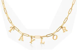 Name Necklaces for Women, Name Necklace Personalized 18K Gold Plated Custom Name Necklace Customized Jewelry Gifts for Women