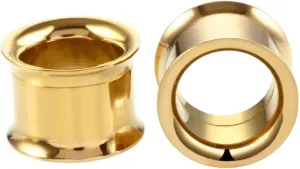 New 2025 1Pc 2Mm-25Mm Stainless Ear Plugs Tunnels Rose Gold Color Screwed Earrings Expander Earlet Gauges Body Piercings Jewelry Fashion Trendy Accessories Creative Gift