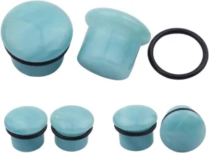 New 2025 1Pc Stone Ear Plug Tunnel Piercings Earring Gauges Helix Piercing Stretcher Plugs Body Jewelry 4Mm-16Mm Fashion Trendy Accessories Creative Gift