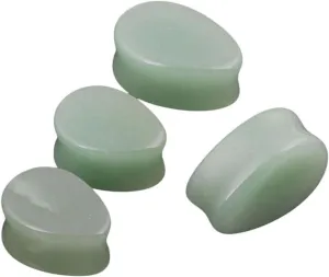 New 2025 2Pcs Fashion Stone Teardrop Ear Plugs Tunnel Piercings Earring Gauges Expanders Stretcher Plug Body Ring Jewelry Trendy Accessories Creative Gift