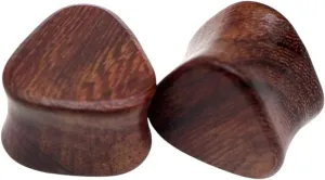 New 2025 2Pcs Wood Flesh Tunnels Ear Plugs Gauges Earrings Double Flared Wooden Ear Expender Stretcher Punk Body Piercing Jewelry Gift Fashion Trendy Accessories Creative