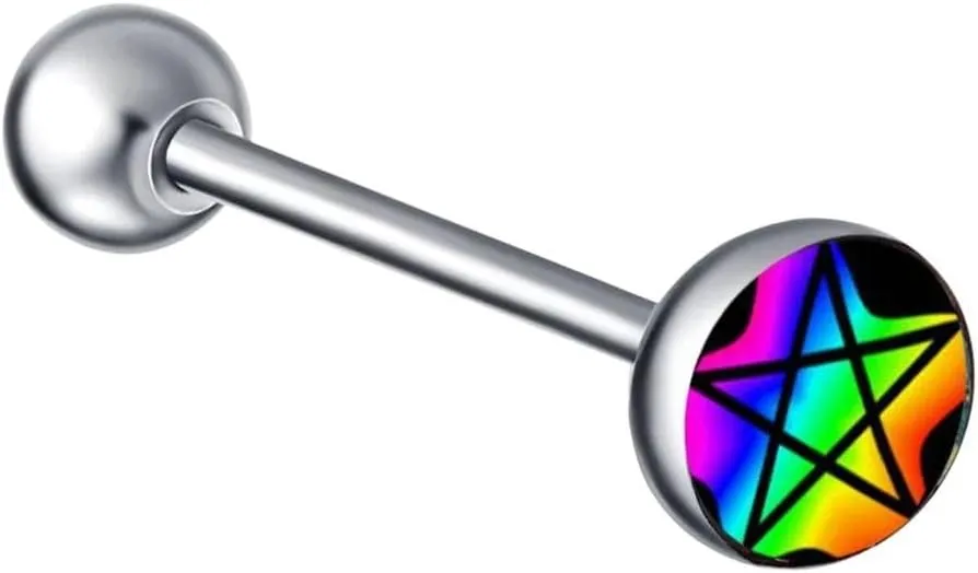 New 2025 Gothic Tongue Ring Piercing Titanium Snake Eye Letter Sexy Nightclub Bar Stud Punk Body Jewelry Fashion Trendy Accessories Creative Gift