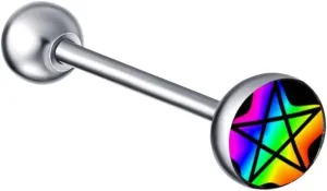 New 2025 Gothic Tongue Ring Piercing Titanium Snake Eye Letter Sexy Nightclub Bar Stud Punk Body Jewelry Fashion Trendy Accessories Creative Gift
