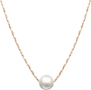 New 2025 Imitation Pearl Chain Pendant Necklace For Women Fashion Jewelry Rose Gold Color 2025 Jewelry Gift Fashion Trendy Accessories Creative