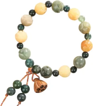 New 2025 Lucky Natural Wood Bodhi Seed Beads Bracelet For Women Men Buddha Tibet Prayer Mala Vintage Jewelry Gift Fashion Trendy Accessories Creative