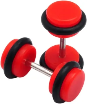 New 2025 Unisex 1 Pair Acrylic Cheater Ear Plug Tunnels 8Mm Gauge Body Jewelry Findings Faux Piercing Expanders Tragus Fashion Trendy Accessories Creative Gift For Women And Men