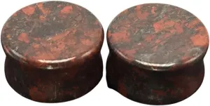 New 2025 Unisex 1Pc Stone Ear Plug Tunnel Piercings Earring Gauges Helix Piercing Stretcher Plugs Body Jewelry Findings 5Mm-16Mm Fashion Trendy Accessories Creative Gift for Women and Men