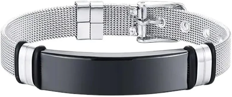 New 2025 Unisex English German Korean French Bible Prayer Stainless Steel Bracelet Men Jewelry Fashion Trendy Accessories Creative Gift For Women And Men