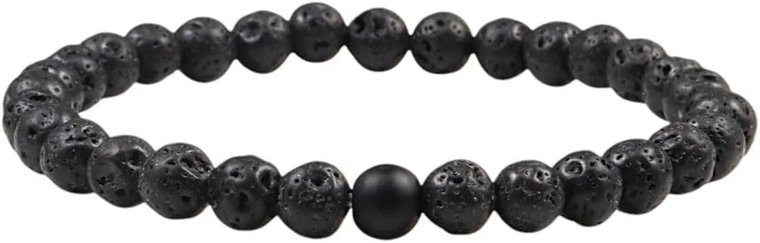 New 2025 Unisex Natural Green Malachite Stone Lava Bracelets Women Men Strand Charm Buddha Beads Bracelet Yoga Prayer Handmade Jewelry Findings Gift Fashion Trendy Accessories Creative For And