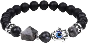 New 2025 Unisex Natural Stone Bracelet Yoga Buddha Palm Charm Beads Bracelets For Men Women Prayer Buddhism Amulet Decoration Jewelry Luxury With You Accessories Trendy For Women And Men