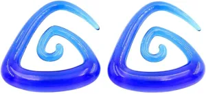 New 2026 Arrive 2Pcs 1.6-10Mm Irregul Triangle Acrylic Spiral Ear Tunnels Plugs Expander Stretcher Earrings Gauges Body Piercing Jewelry Fashion Trendy Accessories Creative Gift