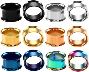New 2026 Arrive 2Pcs/Lot Surgical Ear Plugs And Tunnels Expanders Double Flared Screw Dilations Earlets Gauges Earrings Body Jewelry Fashion Trendy Accessories Creative Gift
