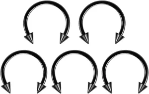 New 2026 Arrive 40Pcs Surgical Body Piercing Jewelry Lot Bulk Nose Ring Tongue Bar Eyebrow Labret Set Horseshoe Pack Fashion Trendy Accessories Creative Gift