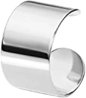 New 2026 Arrive Unisex 2Pcs Fashion Stainless Steel Punk Rock Ear Clip Cuff Wrap Earrings No Piercing-Clip On Cartilage Earring Jewelry Findings Trendy Accessories Creative Gift for Women and Men