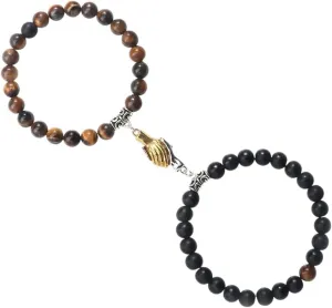 New 2026 Couple Distance Natural Stone Magnitic Beaded Bracelets Women Men Fashion Prayer Beads Lover Friendship Jewelry Gifts Trendy Accessories Creative Gift