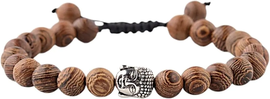 New 2026 Hot For Men Natural Wood Beads Cross Bracelets Onyx Meditation Prayer Bead Bracelet Women Wooden Yoga Decoration Jewelry Luxury With You Accessories Trendy Creative Best Gift