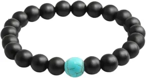 New 2026 Men Natural Volcanic Stone Bracelets Charm Matte Black Lava Onyx Beads Buddha Round Bracelet & Bangle Women Yoga Prayer Decoration Jewelry Luxury Accessories Trendy Best For Gift