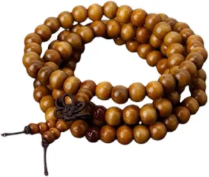 New 2026 Natural-Sandalwood Buddhist Prayer Bracelets 8Mm Beads 108 Wood Meditation Bracelet Gift For Men Women Decoration Jewelry Luxury Accessories Trendy Best