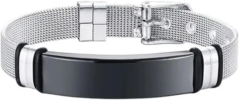 New 2026 Unisex English German Korean French Bible Prayer Stainless Steel Bracelet Men Jewelry Findings Fashion Trendy Accessories Creative Gift for Women and Men
