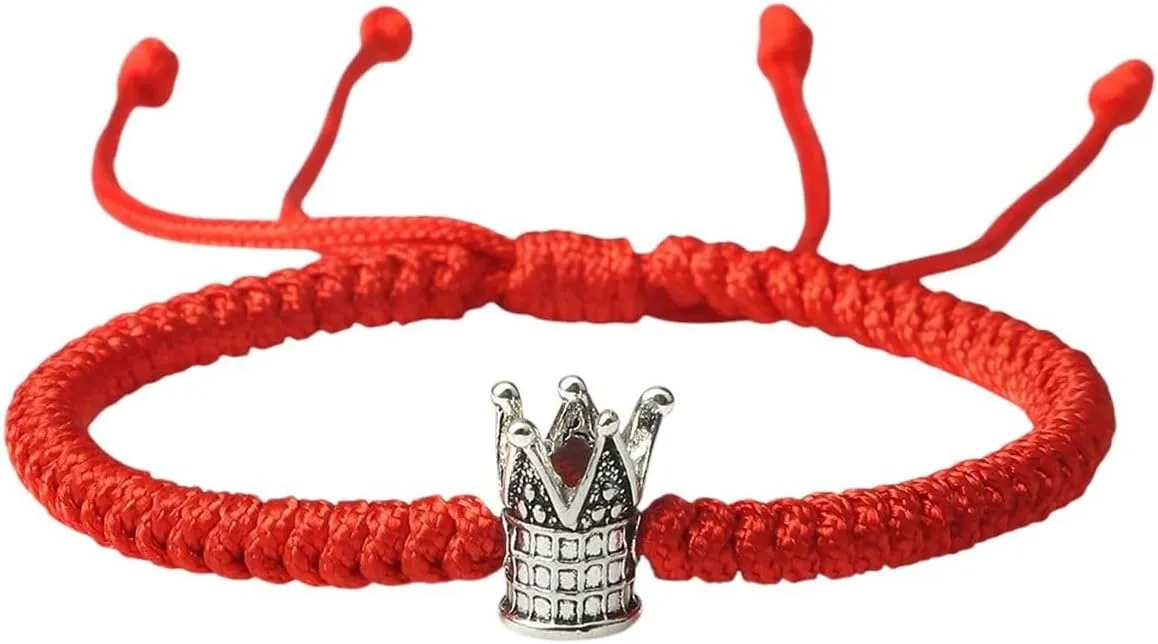 New 2026 Unisex Fashion Women Crown Thread Bracelets Handmade Braid Knot Adjustable Bracelet For Men Best Friend Yoga Prayer Jewelry Findings Charm Gifts Trendy Accessories Creative Gift And