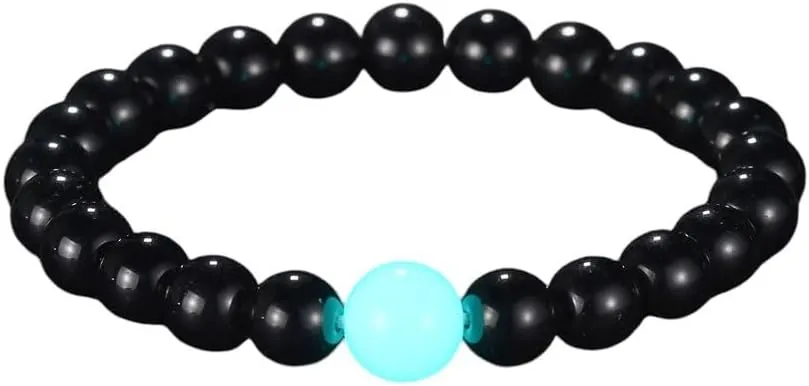 New 2026 Unisex Natural Stone Bracelet Yoga Luminous Glow in The Dark Charm Beads for Men Women Prayer Buddhism Jewelry Findings Fashion Trendy Accessories Creative Gift for Women and Men