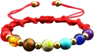 New 2026 Unisex Stainles Stell 7 Lucky Beads Bracelet Handmade Adjustable Knot Bangle Women Men Yoga Prayer Bracelets Jewelry Gift For Friend Fashion Trendy Accessories Creative For Women And Men