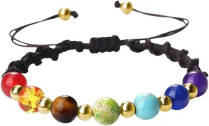 New 2026 Unisex Stainles Stell 7 Lucky Beads Bracelet Handmade Adjustable Knot Bangle Women Men Yoga Prayer Bracelets Jewelry Gift For Friend Fashion Trendy Accessories Creative For Women And Men