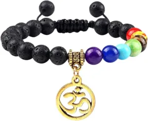 New 2026 Unisex Stainles Stell 7 Prayer Beads Bracelets For Men Tiger Eye Onyx Om Symbol Tibetan Buddha Bracelet Women Yoga Jewelry Fashion Trendy Accessories Creative Gift For Women And Men