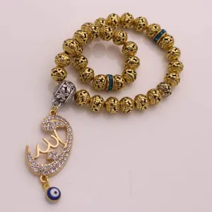 New For Trendy 2025 Allah Ottoman Turkish Prayer 33 Beads Tasbih Bracelets Muslim Tasbih Rosary Jewelry Fashion Accessories Creative Gift