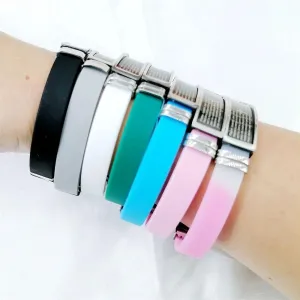 New for Trendy 2025 Bible Prayer Letter Bracelets Stainlesss Steel Silicone Wristband Christian Accessories Black Grey White Blue Pink Rubber Belt Jewelry Fashion Accessories Creative Gift