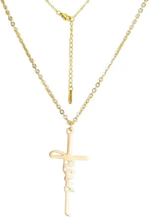 New For Trendy 2025 Jesus Cross Pendant Necklace For Women Men Stainless Steel Neck Chains Religious Christian Savior Faith Jewelry Gifts Fashion Accessories Creative Gift