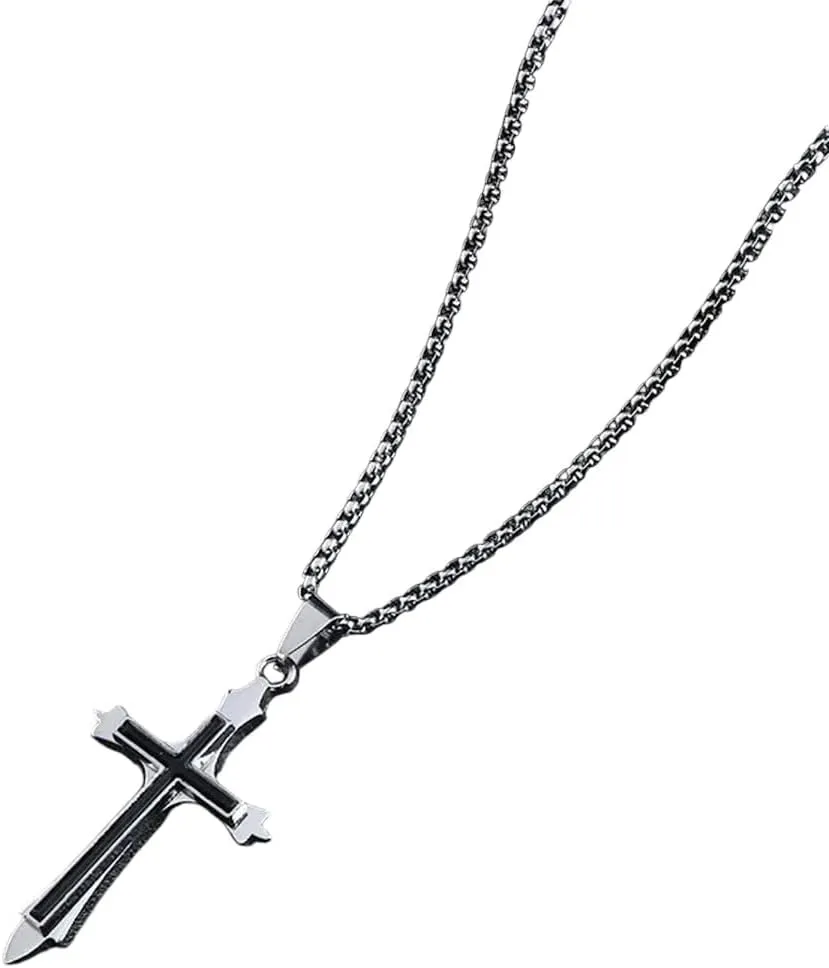 New for Trendy 2025 Vintage Christian Jesus Statue Pendant Necklace Men Women Fashion Faith Catholic Prayer Jewelry Fashion Accessories Creative Gift