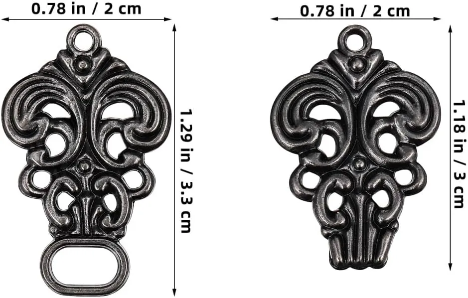 NOLITOY 10 Pieces Vintage Sweater Swirl Clip, Cape Cloak Clips for Dress, Retro Cardigan Buckle Shawl Dress Shirt Button Clip for Girl Women, 1.96 X 0.70 Inch
