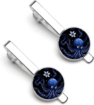 Octopus Tie Clip Classic Necktie Bar Pinch Clothing Accessories for Wedding Party Business