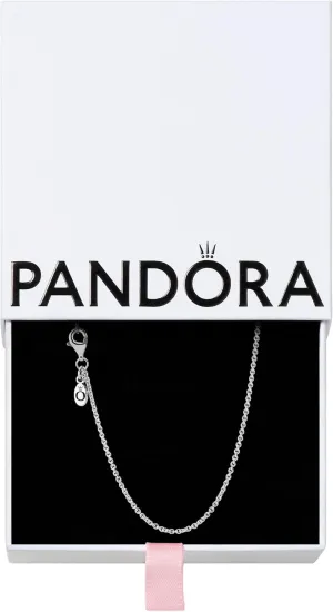 PANDORA Elevated Heart - Gift for Her - Cubic Zirconia Necklace in Sterling Silver - With Gift Box - 17.7"