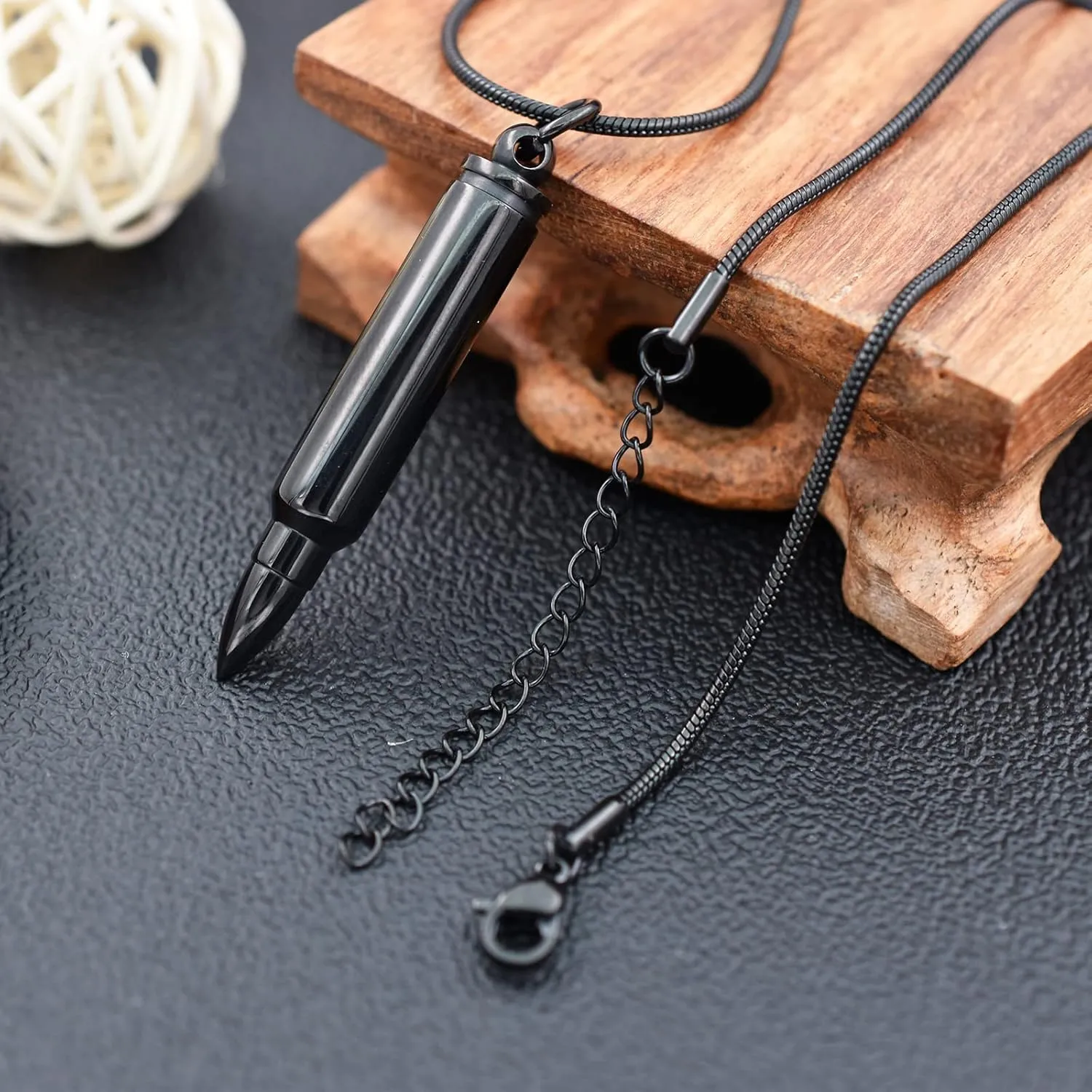 Personalized Custom Bullet Urn Necklaces for Ashes 316L Stainless Steel Bullet Memorial Keepsake Pendant Cremation Ash Urn Necklace for Women Men Keepsake Gift