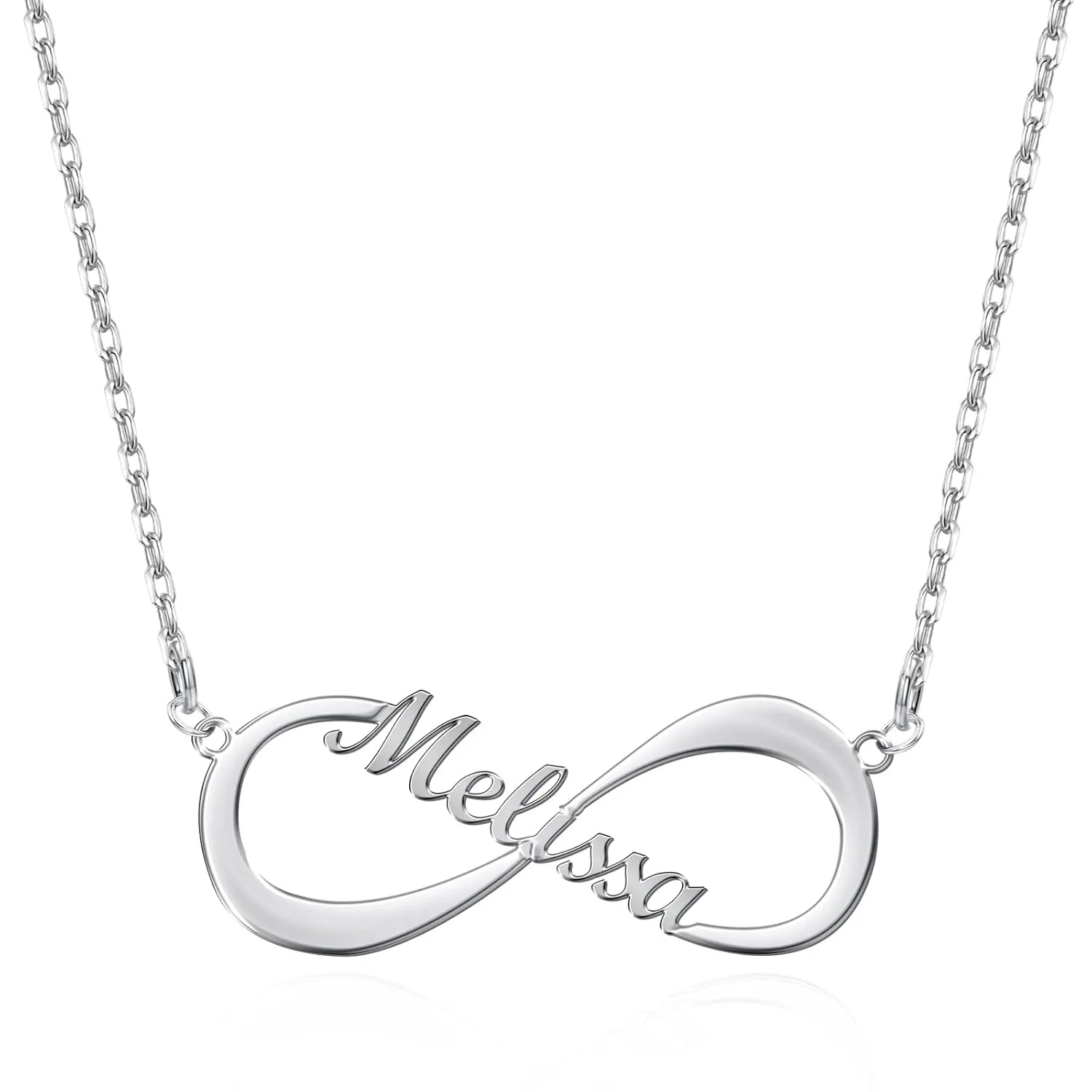 Personalized Infinity Custom Name Necklace Women Handmade Gold Pendant Necklace