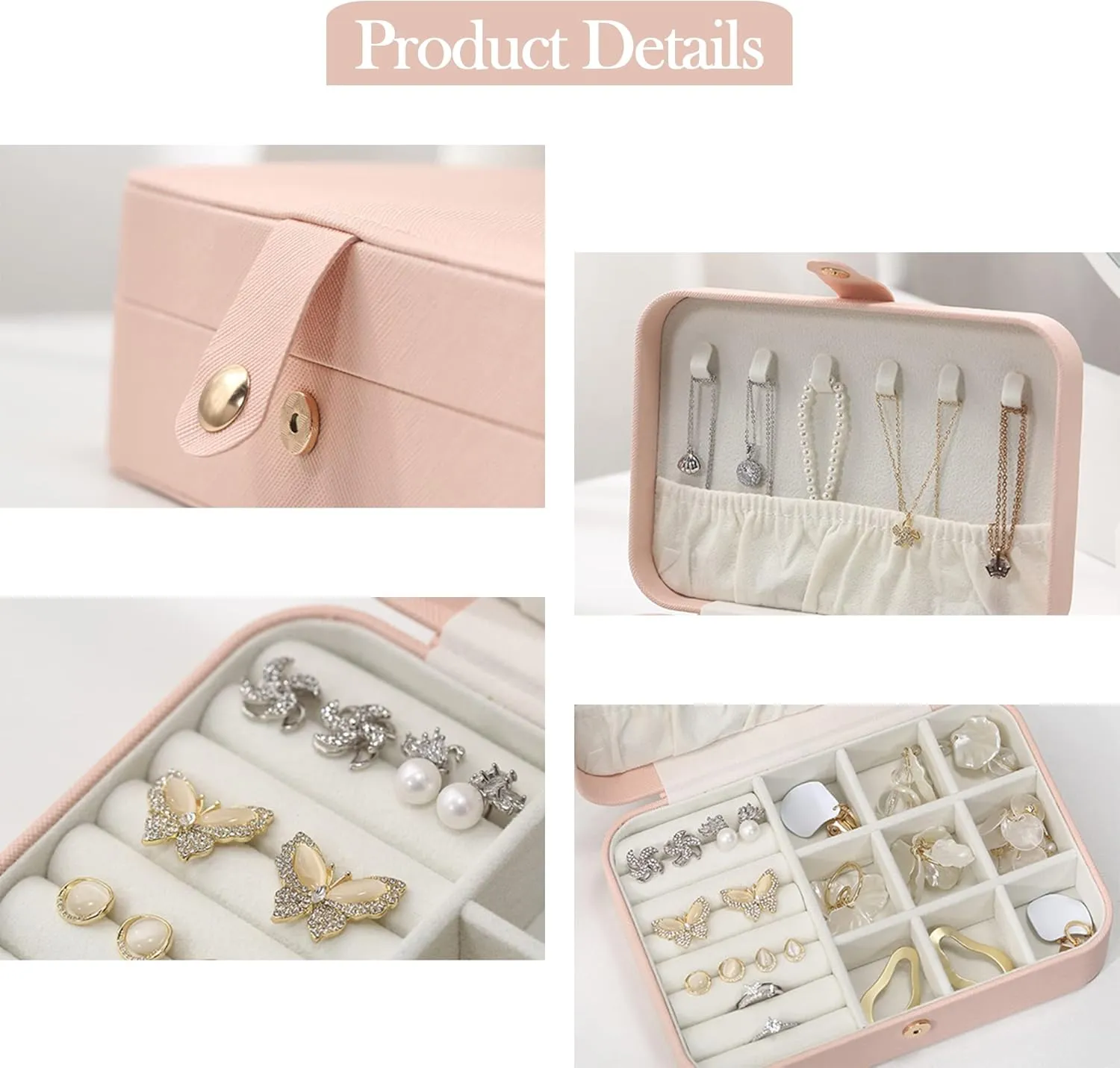 Personalized Jewelry Box Organizer Custom Name Date Cross - Confirmation Gift for Teen Girls & Women