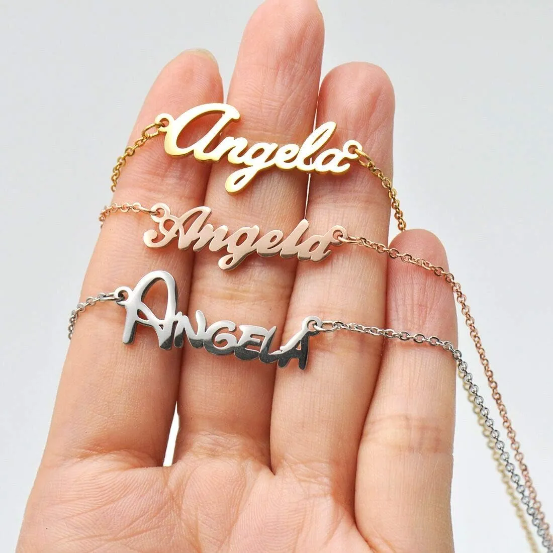 Personalized Name Necklace Custom Any Name Best Gifts for Womens