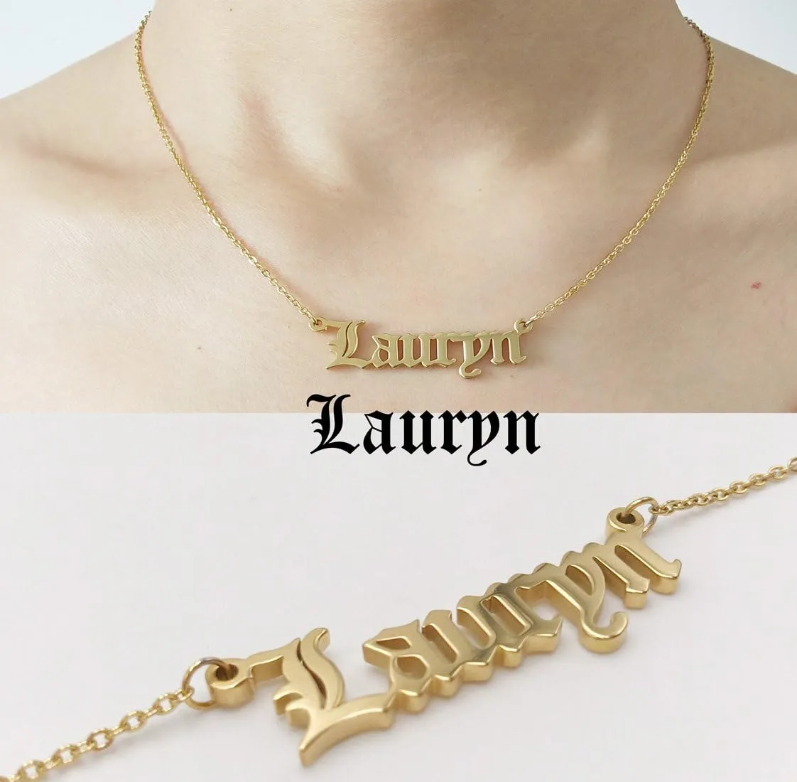 Personalized Name Necklace Custom Any Name Best Gifts for Womens