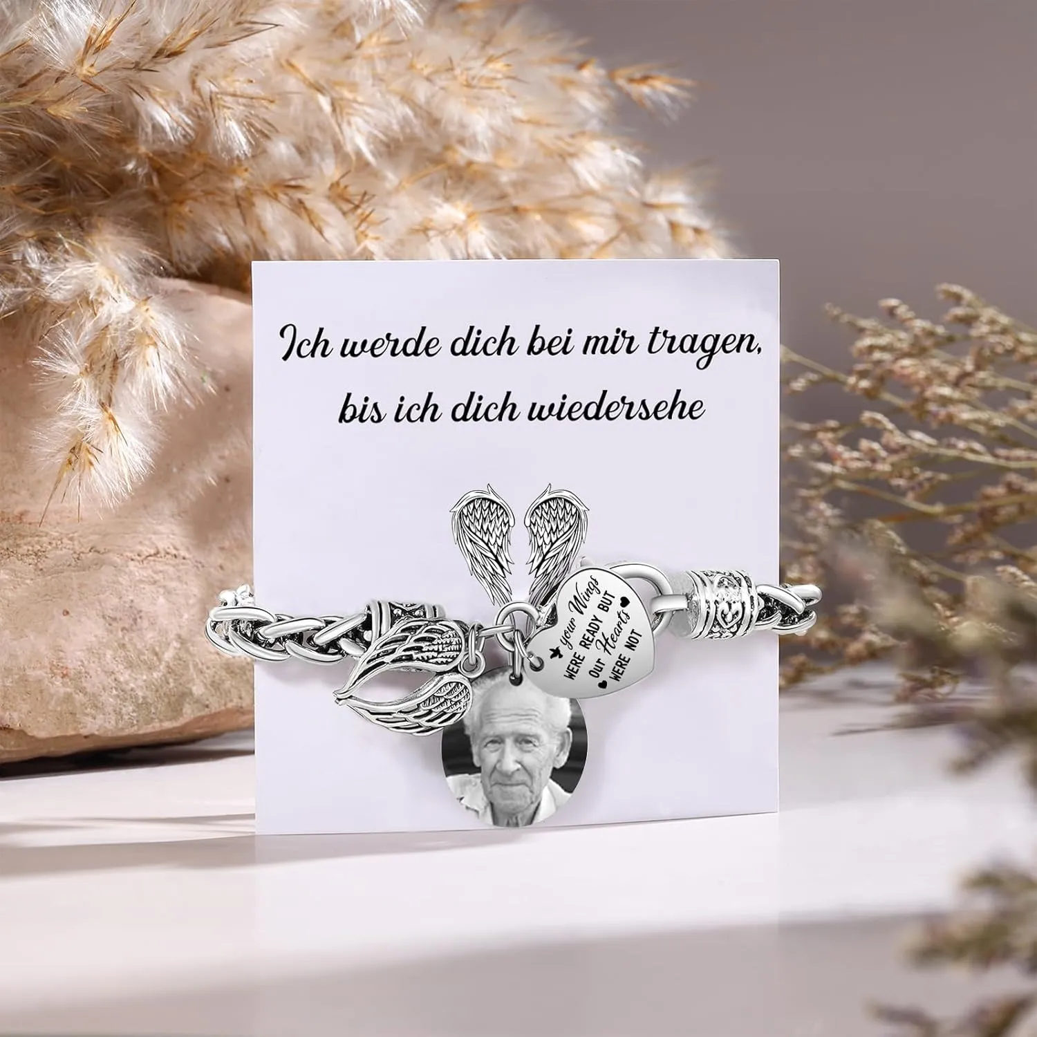 Personalized Photo Memory Bracelets for Women & Men - Customized Picture Bracelets for Loss of Loved Ones - Memorial Keepsake Jewelry