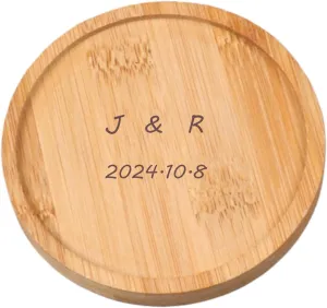 Personalized Wedding Ring Dish Jewelry Dish Tray Custom Wood Initial Ring Holder Engagement Anniversary Birthday Gift for Couple Mr and Mrs Custom Wedding Gift