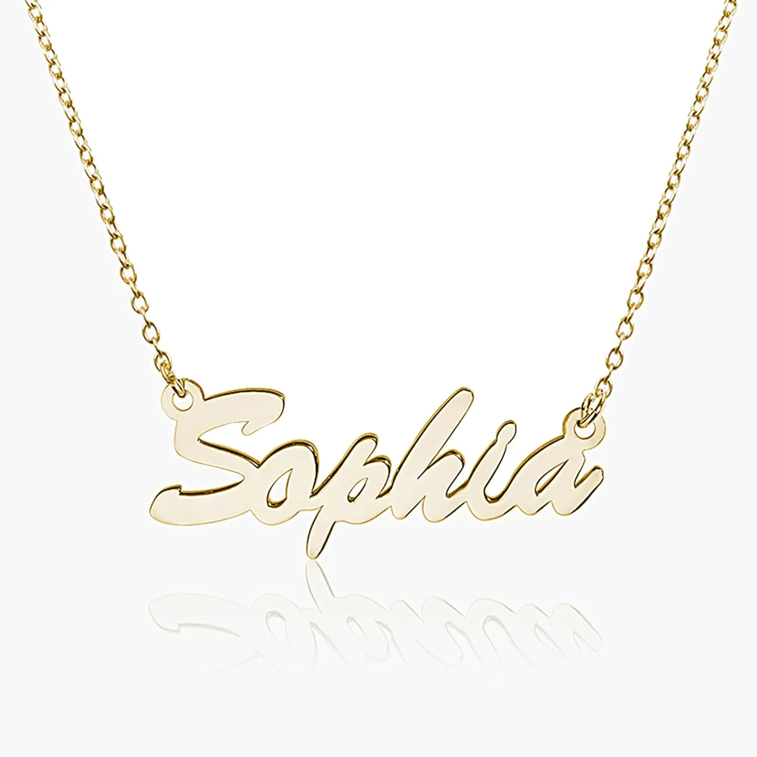 PicturesOnGold.com Custom Name Necklace For Women Personalized Name Necklace in Sterling Silver or Gold Necklace Personalized with any Name or Word