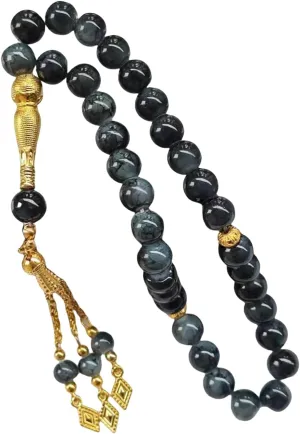 Prayer Beads Bracelet,Elegant Glass Prayer Beads Rosary Hand Chain 33 Bead Bracelet Meditation Rosary Jewelry for Men and Women
