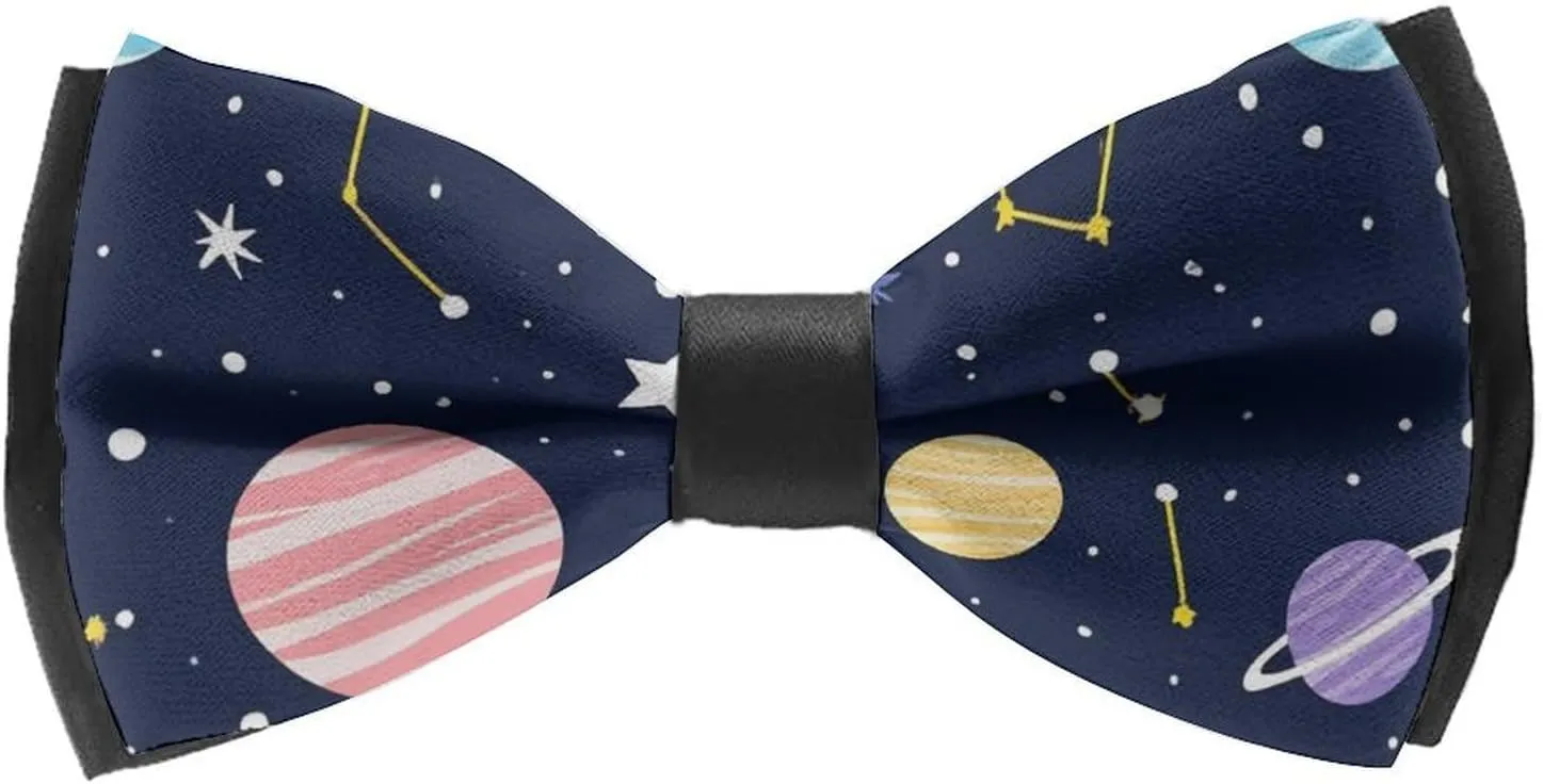 Pre-Tied Bow Ties for Men, Adjustable Classic Formal Business Bow Tie for Wedding