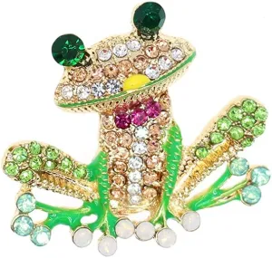 Pretty Animal Brooches Rose Gold and Platinum Plated Full Shining Crystal Brooch Pink Cat's Eye Brooch Pins