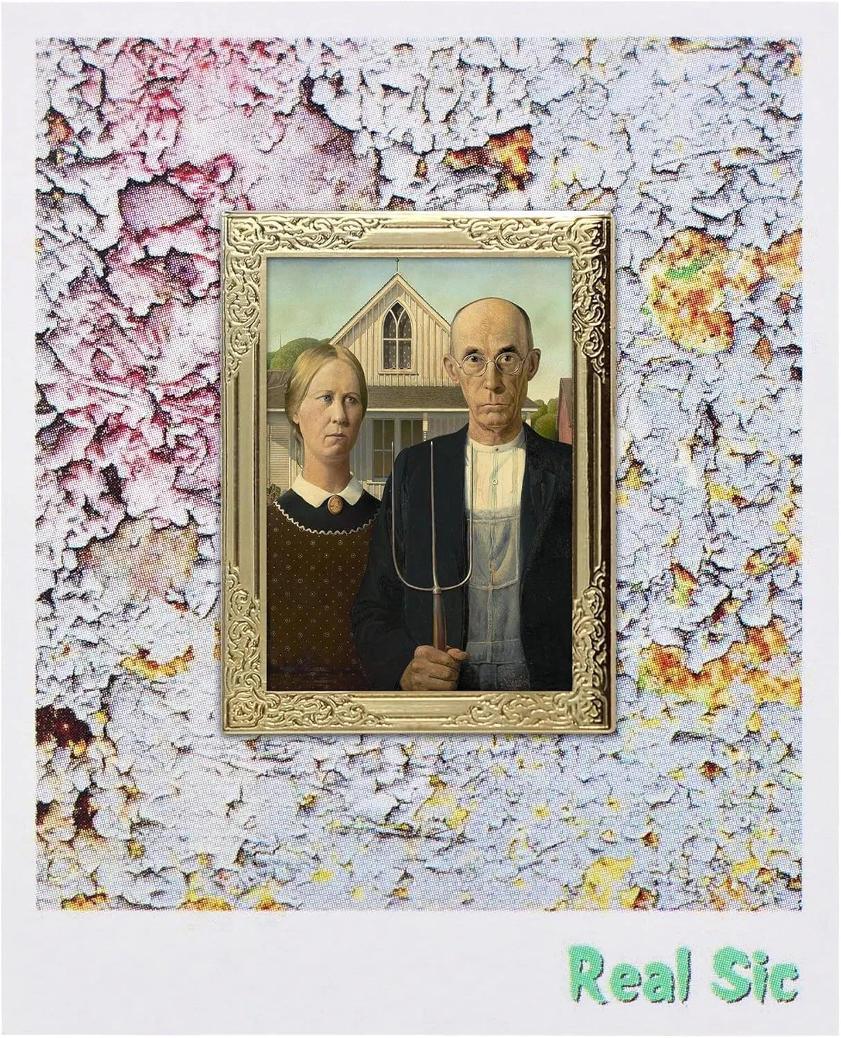 REAL SIC - Art Frame Enamel Pin - Premium Gold-Plated Frame with Famous Artist Masterpiece Prints, Van Gogh, Cezanne, Klimt, Rousseau - Ideal for Jackets, Hats, Backpacks, Gift Giving, and Collectors